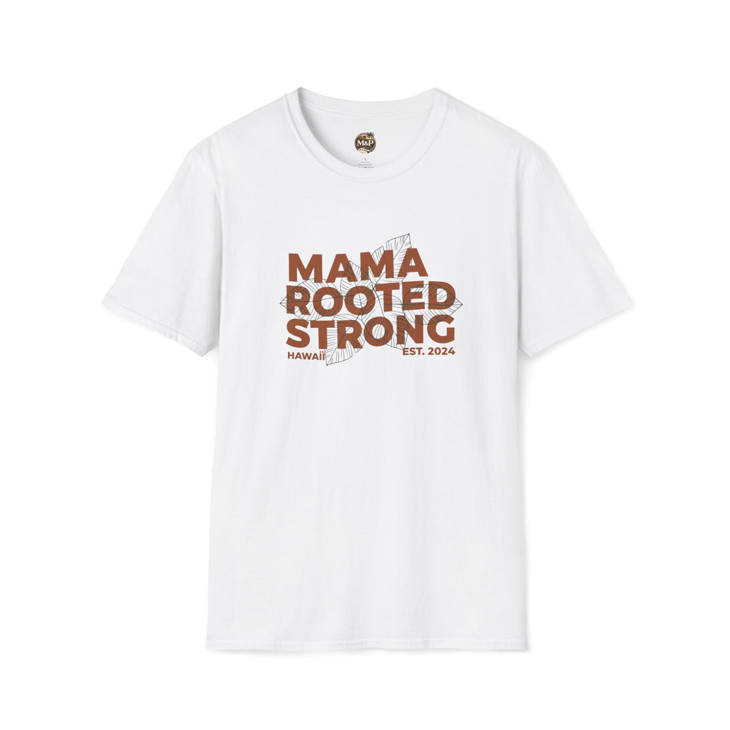 Mama Rooted Strong T-Shirt — Orange by Printify