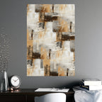 Abstract Wall Art Print Neutral Poster Pattern