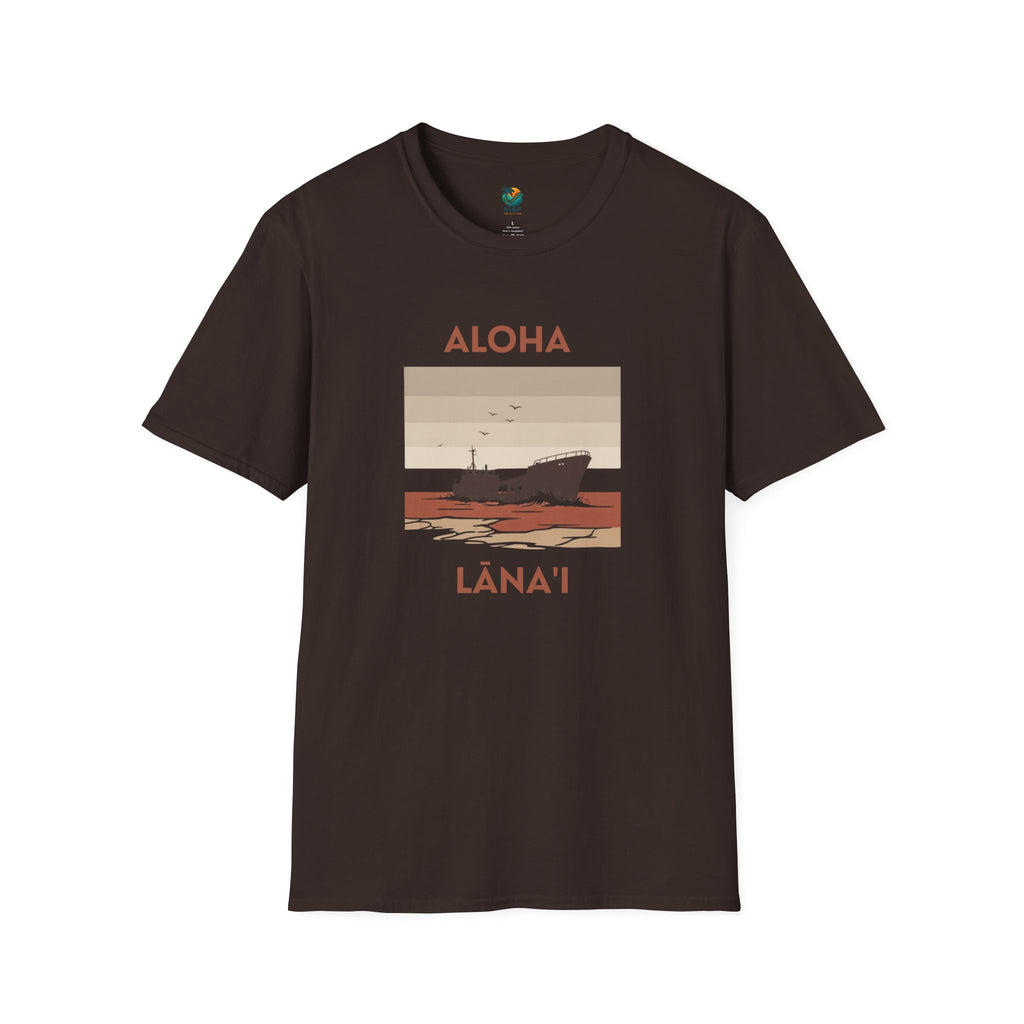 Aloha Lānaʻi Shipwreck Beach T-Shirt by Printify