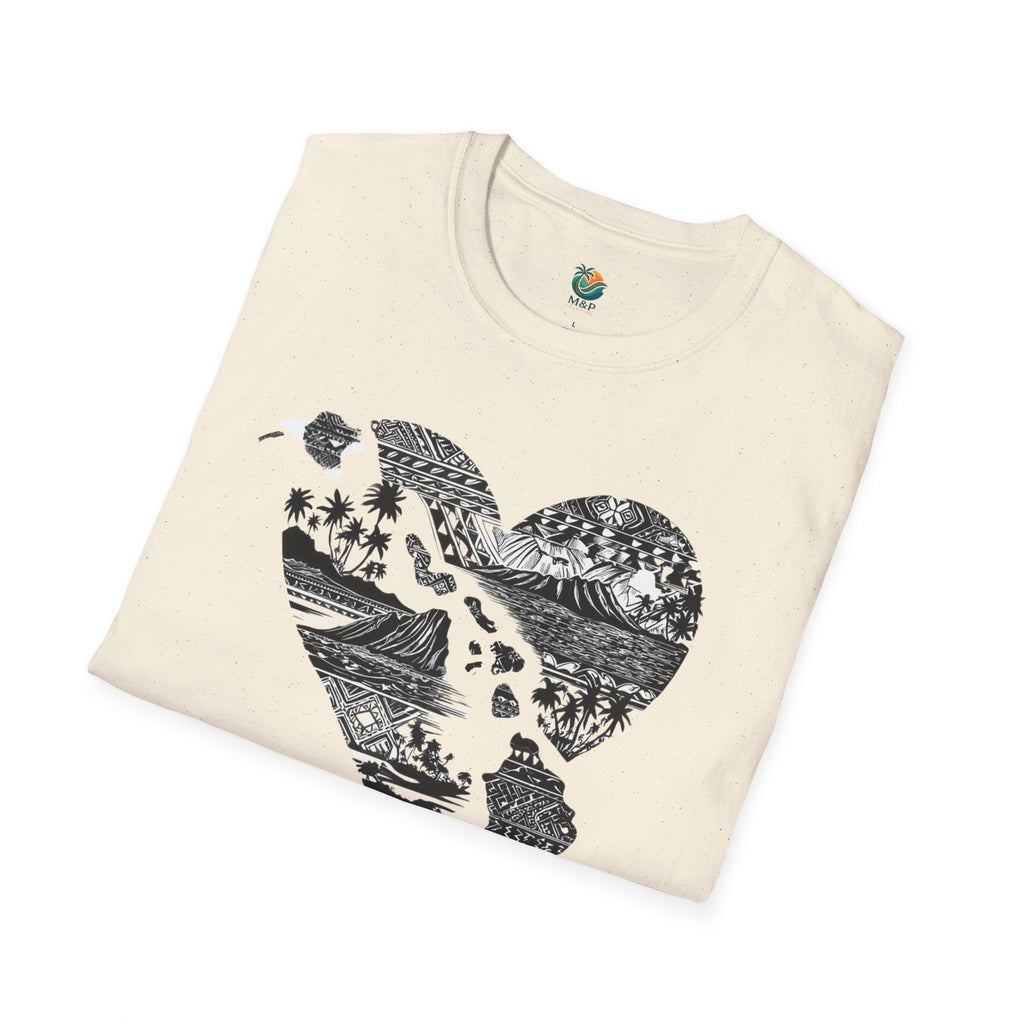 Hawaii Heart Unisex T-Shirt by Printify