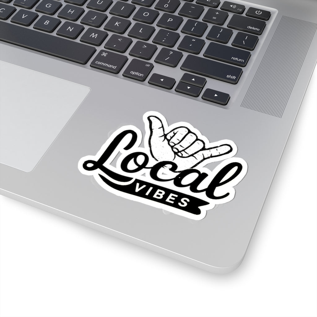 Local Vibes shaka hand Sticker | Kiss-Cut Vinyl Decal by Printify