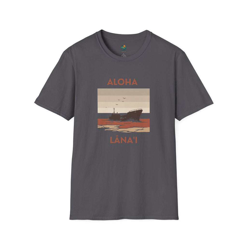 Aloha Lānaʻi Shipwreck Beach T-Shirt by Printify