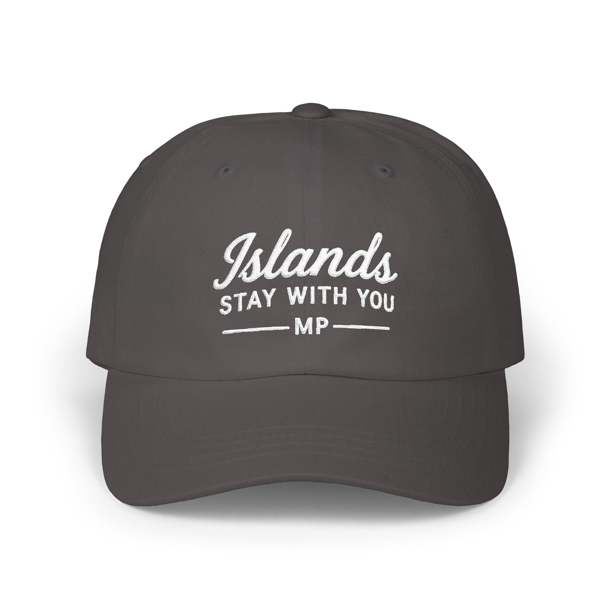 Islands Stay With You Dad Cap | Camo Baseball Hat by Printify