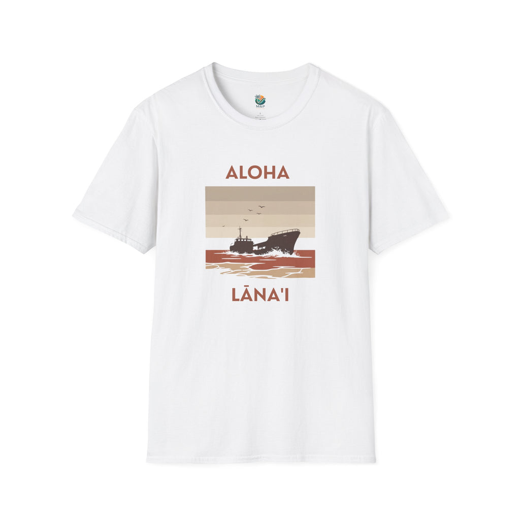 Aloha Lānaʻi Shipwreck Beach T-Shirt by Printify