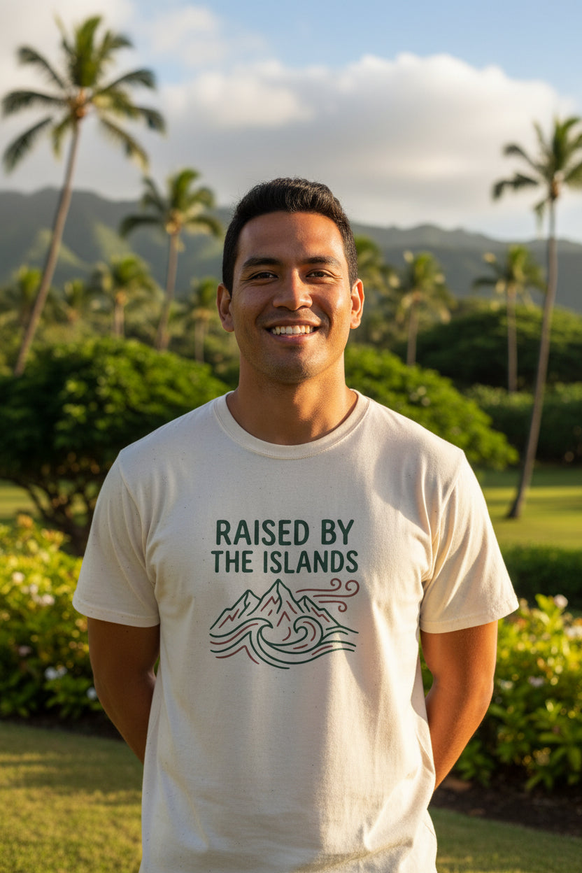 Raised by the Islands T-Shirt | Island Life, Tropical Roots