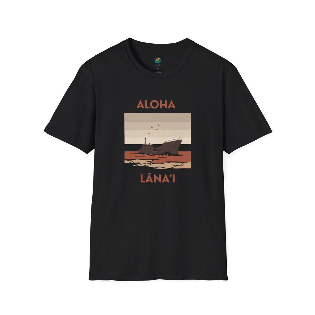 Aloha Lānaʻi Shipwreck Beach T-Shirt by Printify