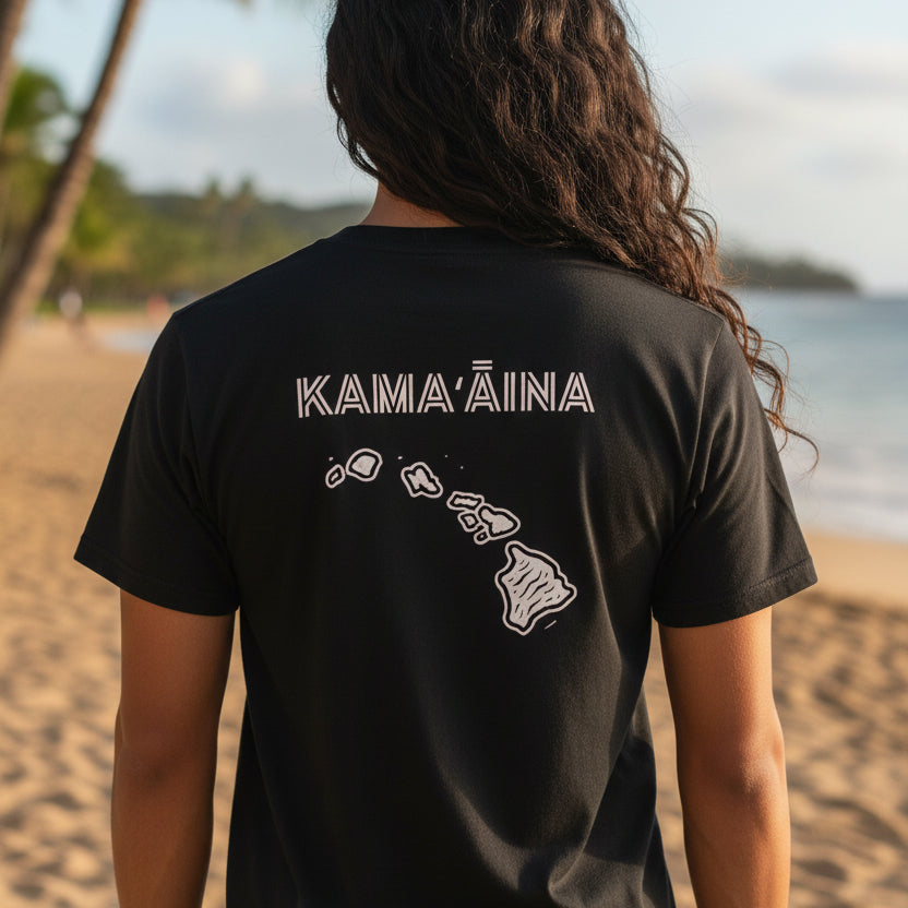 Kamaaina Hawaii Island T-Shirt  Back Design