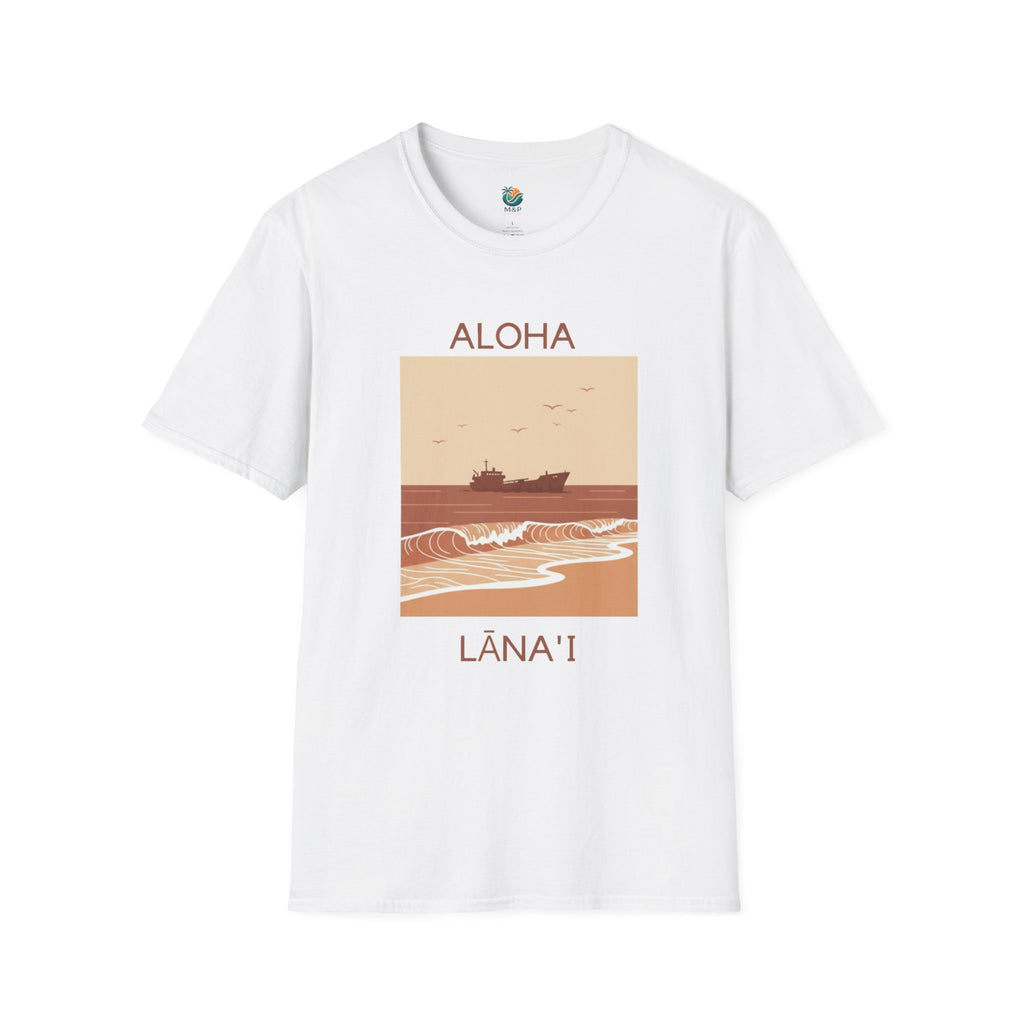 Aloha Lānaʻi Shipwreck Beach Unisex T-Shirt by Printify