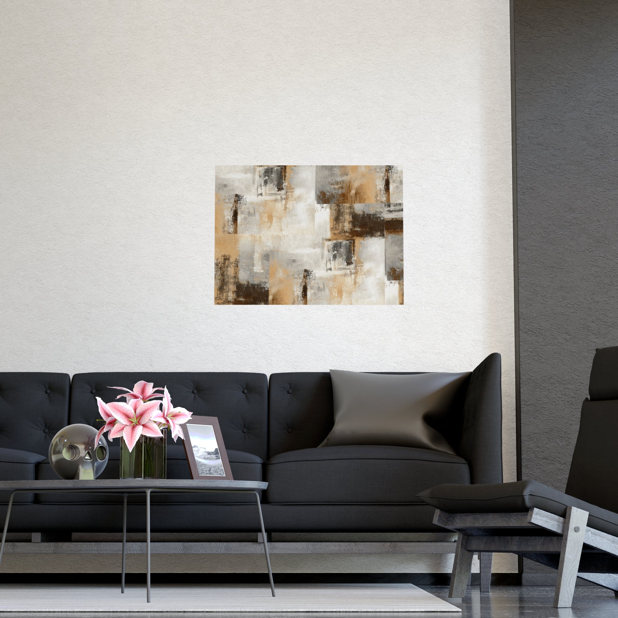 Abstract Wall Art Print Neutral Poster Pattern