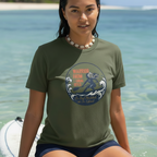 Warrior Mom "Da Best Maddah on Da Island" T-Shirt by Printify