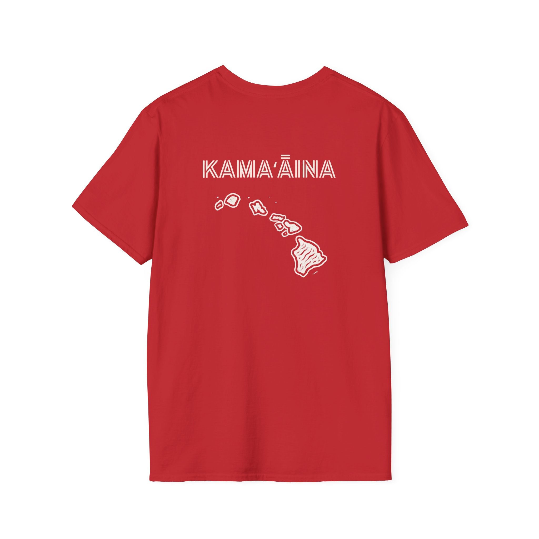 Kamaaina Hawaii Island T-Shirt Back Design by Printify