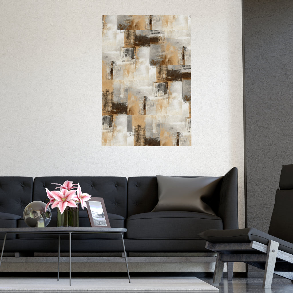 Abstract Wall Art Print Neutral Poster Pattern