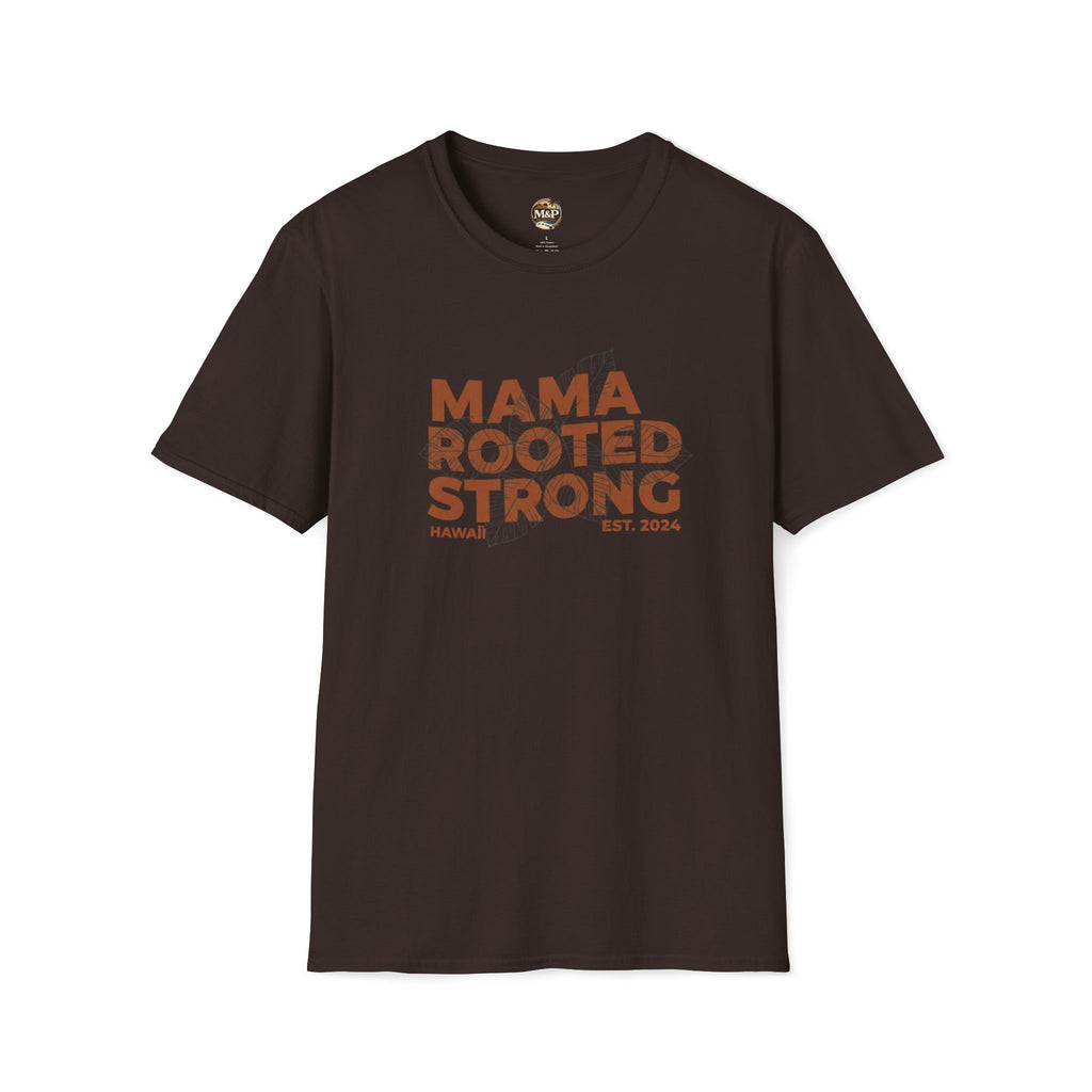Mama Rooted Strong T-Shirt — Orange by Printify