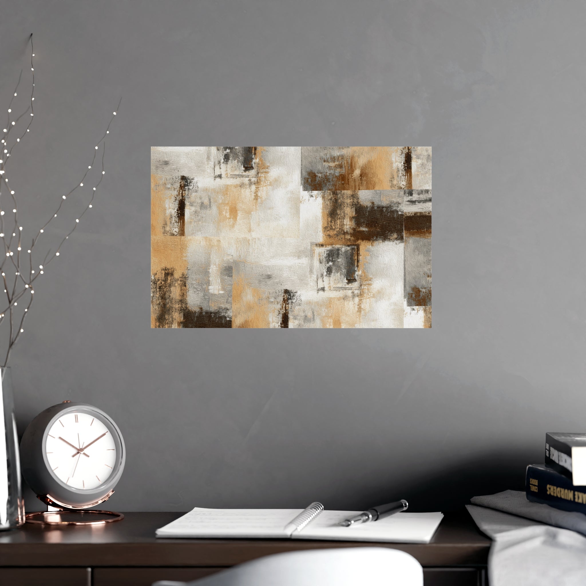 Abstract Wall Art Print Neutral Poster Pattern