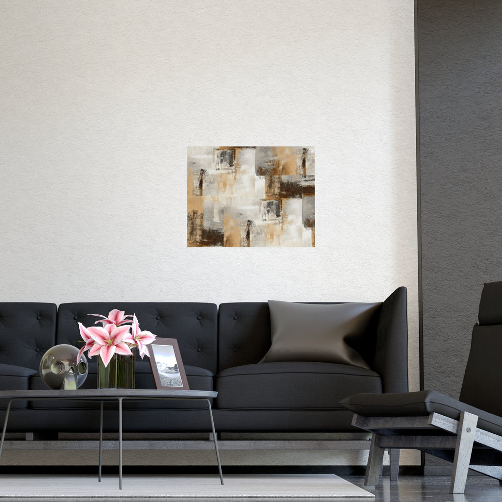 Abstract Wall Art Print Neutral Poster Pattern
