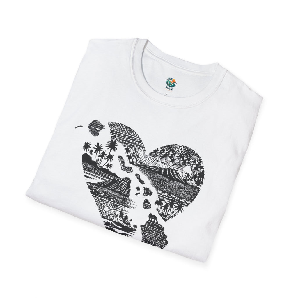 Hawaii Heart Unisex T-Shirt by Printify