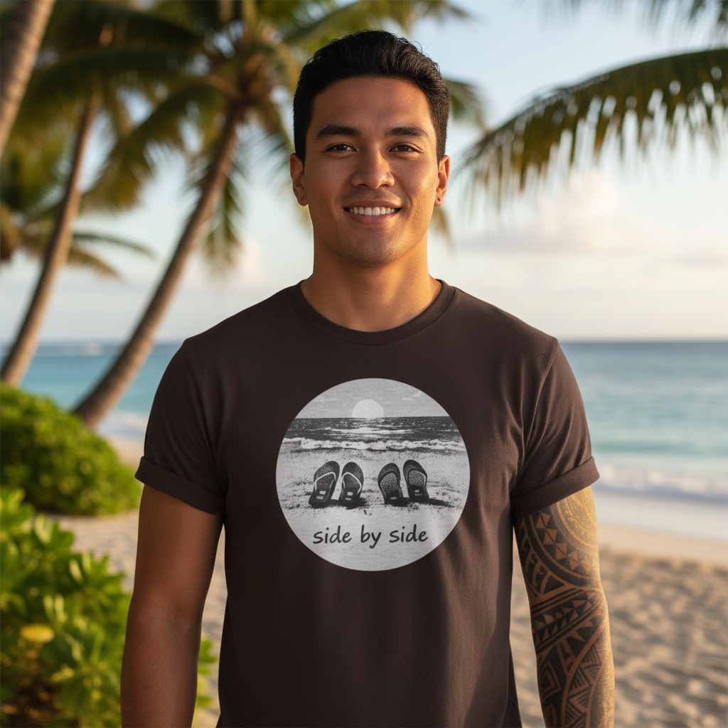 Side by Side Valentines Day Shirt by Printify