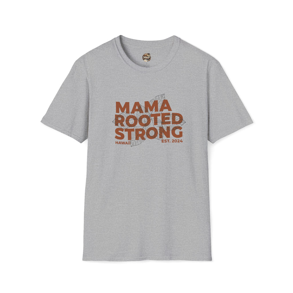 Mama Rooted Strong T-Shirt — Orange by Printify