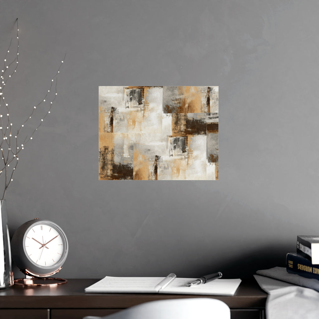 Abstract Wall Art Print Neutral Poster Pattern