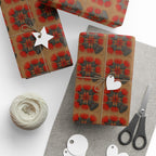 Red Ohia Pattern Wrapping Paper