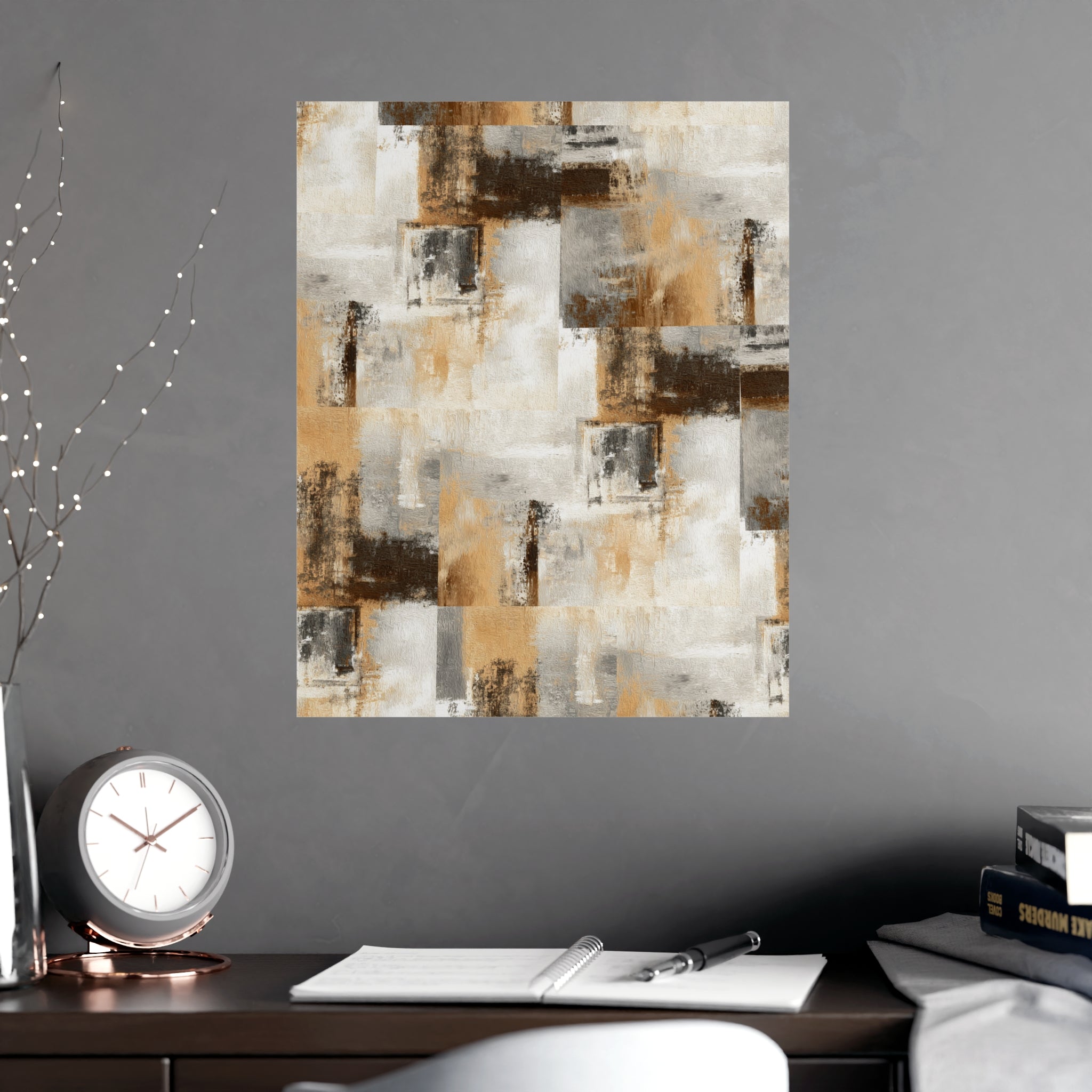 Abstract Wall Art Print Neutral Poster Pattern