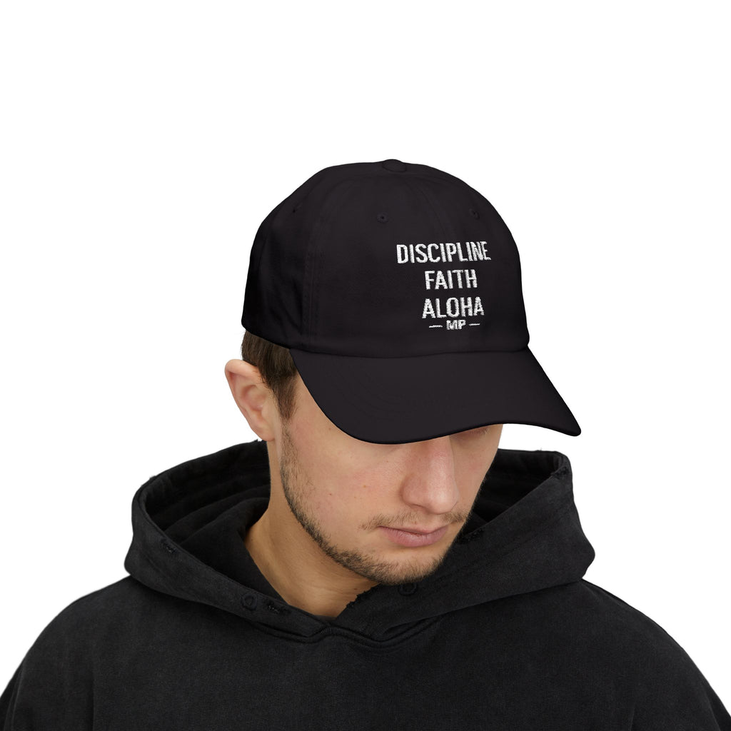 Discipline Faith Aloha Cap | Embroidered Dad Hat by Printify