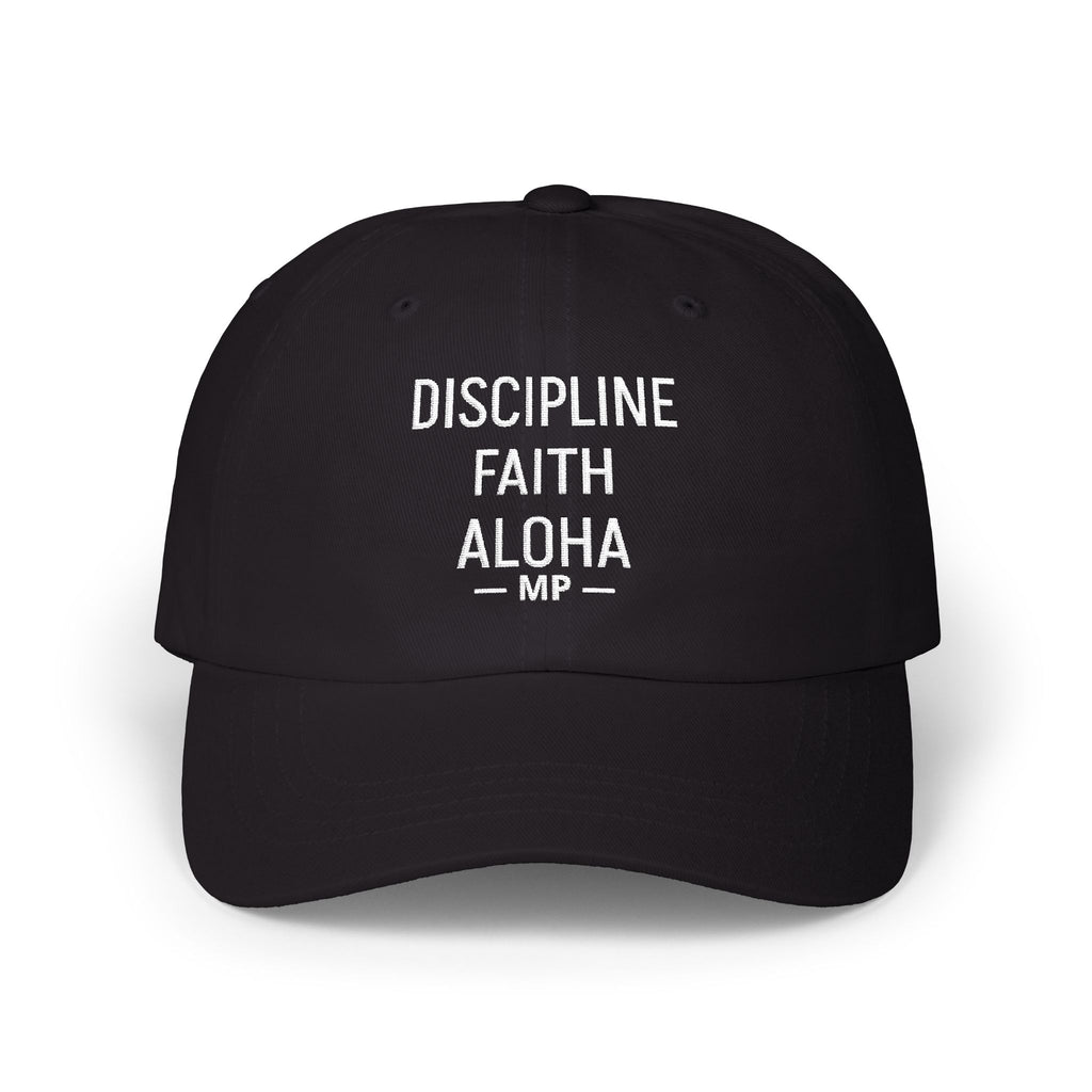 Discipline Faith Aloha Cap | Embroidered Dad Hat by Printify