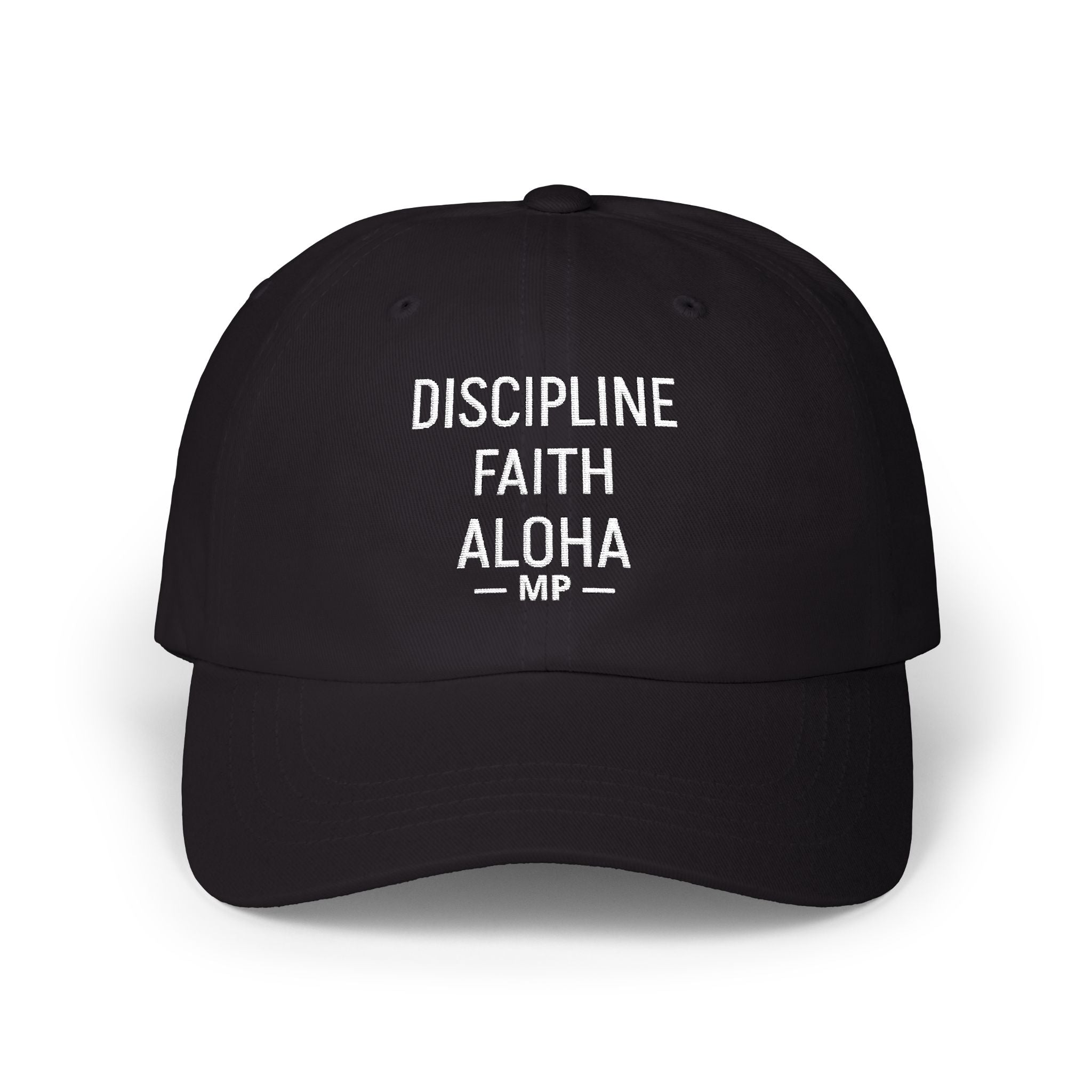 Discipline Faith Aloha Cap | Embroidered Dad Hat by Printify