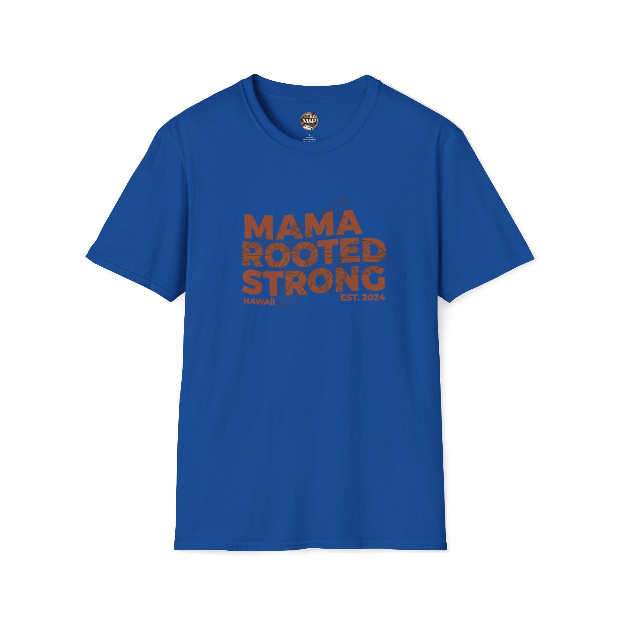 Mama Rooted Strong T-Shirt — Orange by Printify