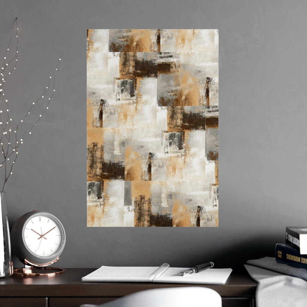 Abstract Wall Art Print Neutral Poster Pattern