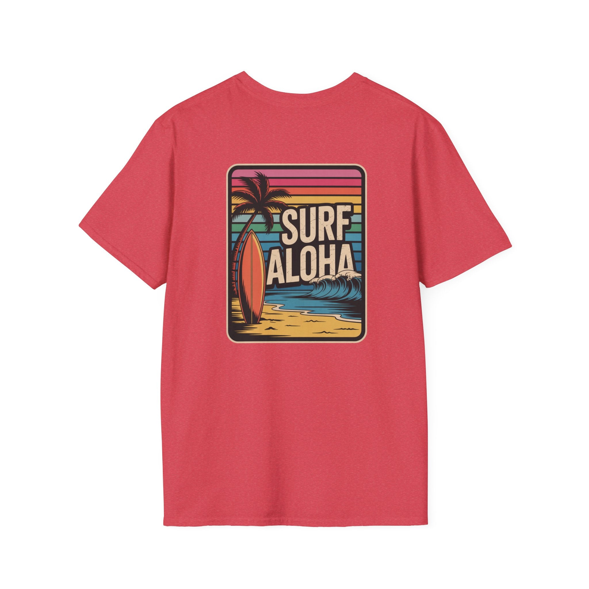 Surf Aloha T-Shirt | Hawaiian Surfing Graphic, Retro Beach Vibes