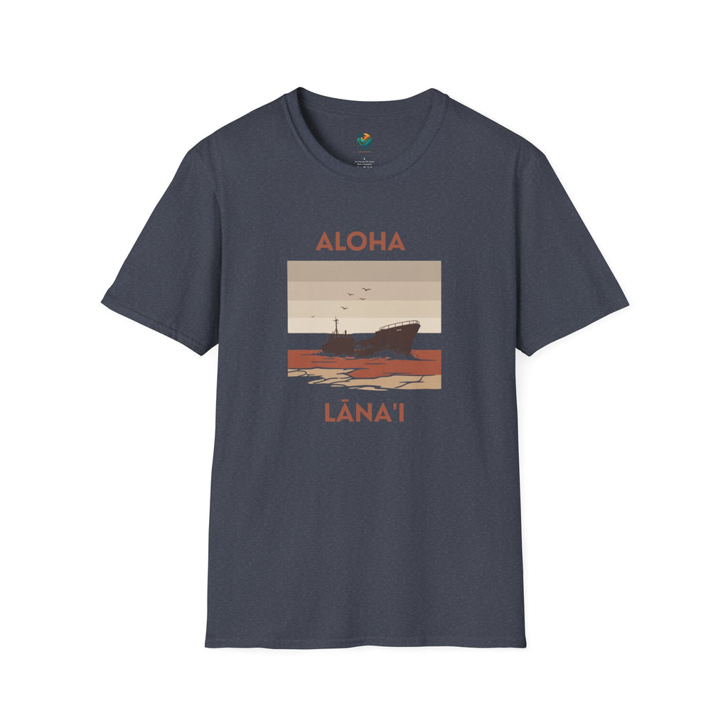 Aloha Lānaʻi Shipwreck Beach T-Shirt by Printify