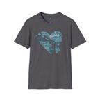 Hawaii at Heart Blue Unisex T-Shirt by Printify