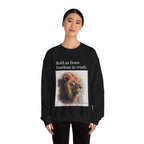 Expression of Faith, Bold as Lions, Fearless in Truth Psalm 28:28 Unisex Sweatshirt
