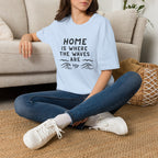 Home Is Where The Waves Are T-Shirt | Beach Surf Typography Shirt by Printify
