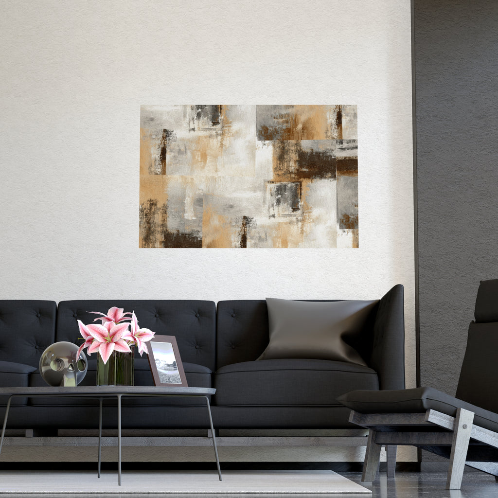 Abstract Wall Art Print Neutral Poster Pattern