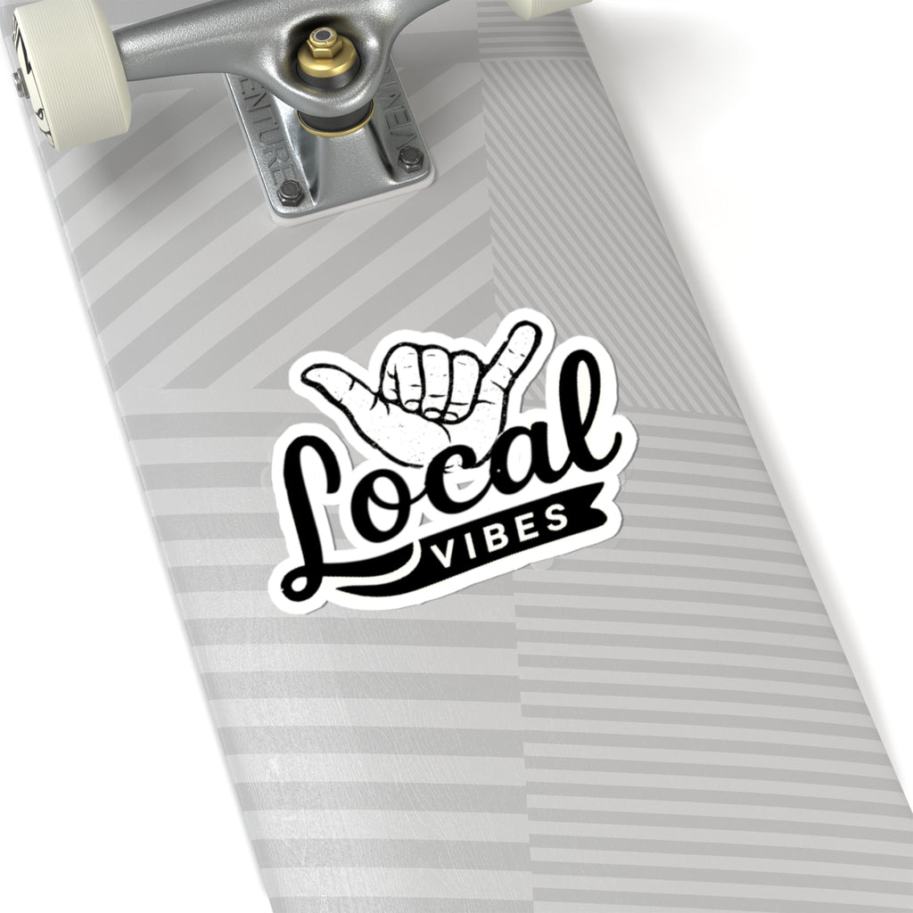 Local Vibes shaka hand Sticker | Kiss-Cut Vinyl Decal by Printify