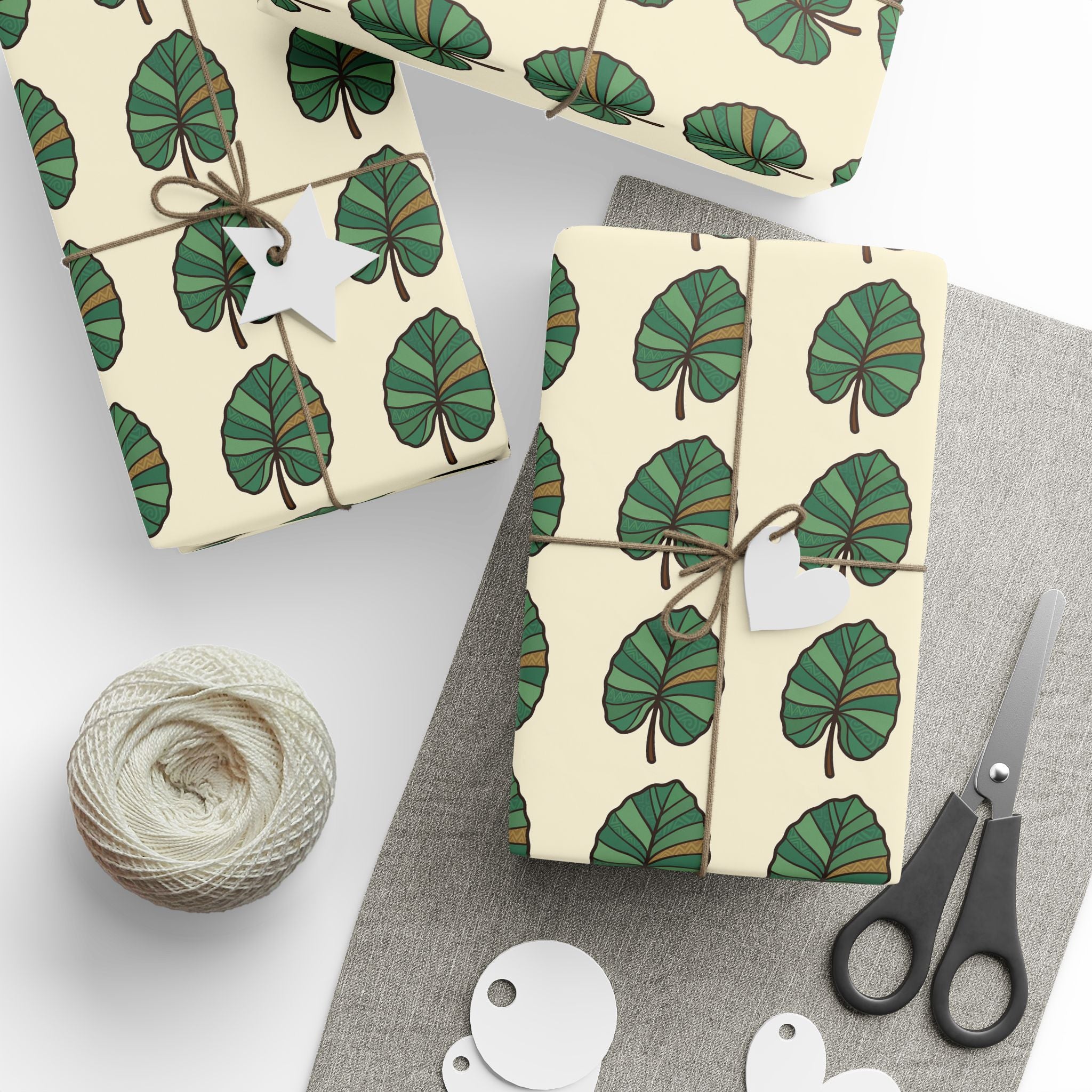 Taro Leaf Wrapping Papers, Gift Wrap Roll