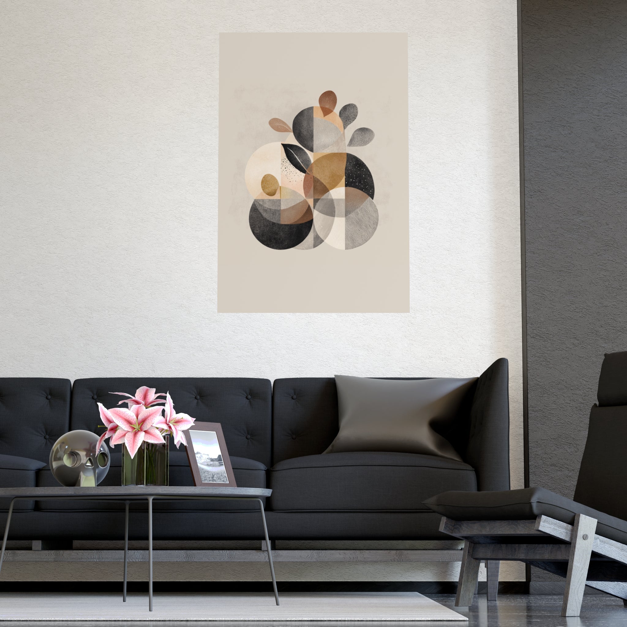 Abstract Wall Art Print Neutral Poster