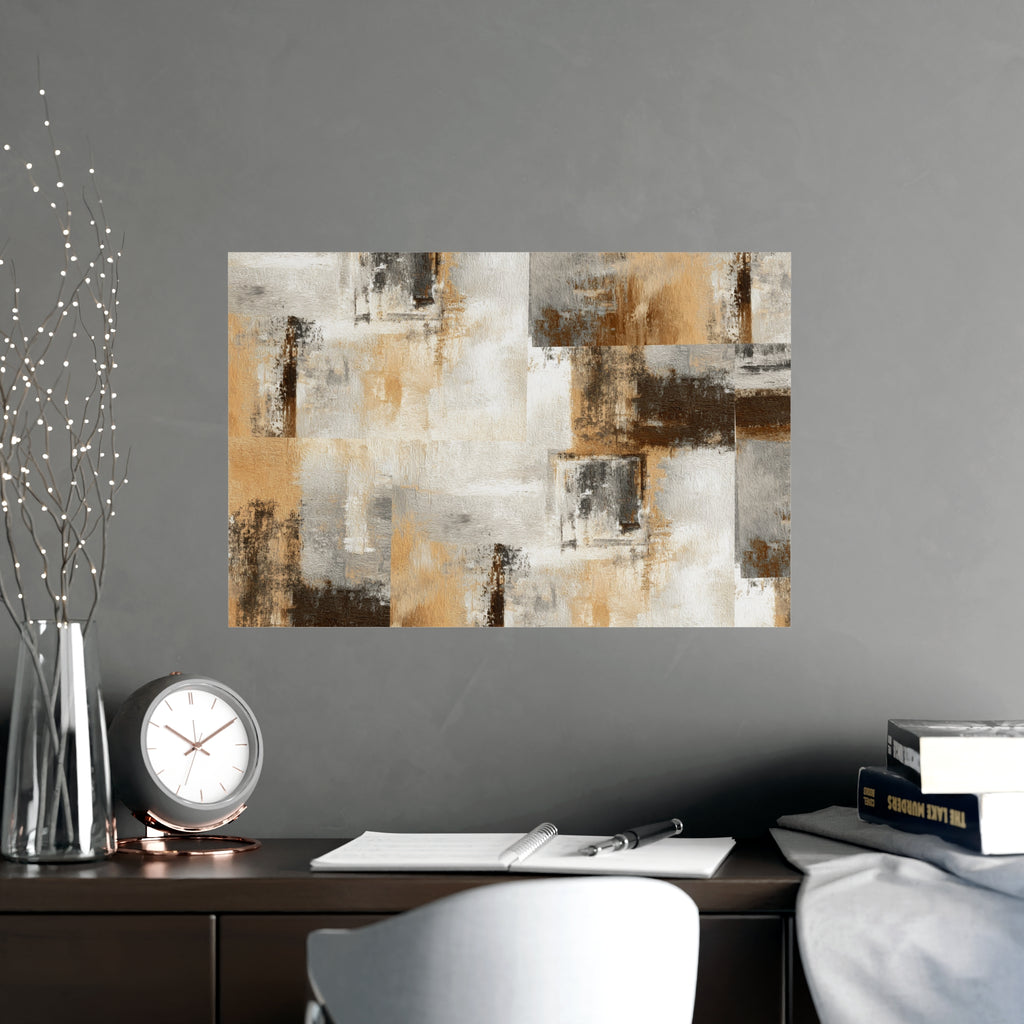 Abstract Wall Art Print Neutral Poster Pattern