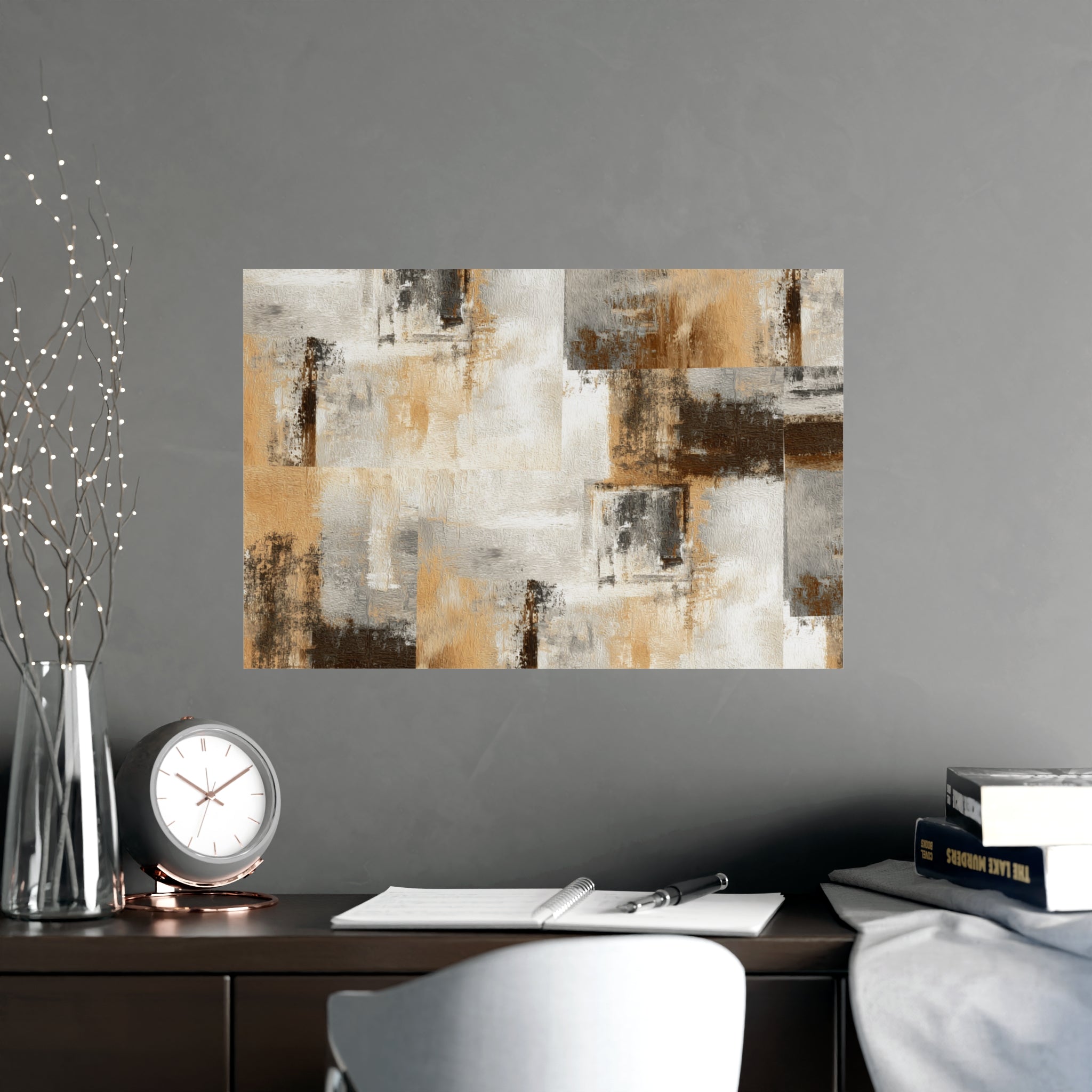 Abstract Wall Art Print Neutral Poster Pattern
