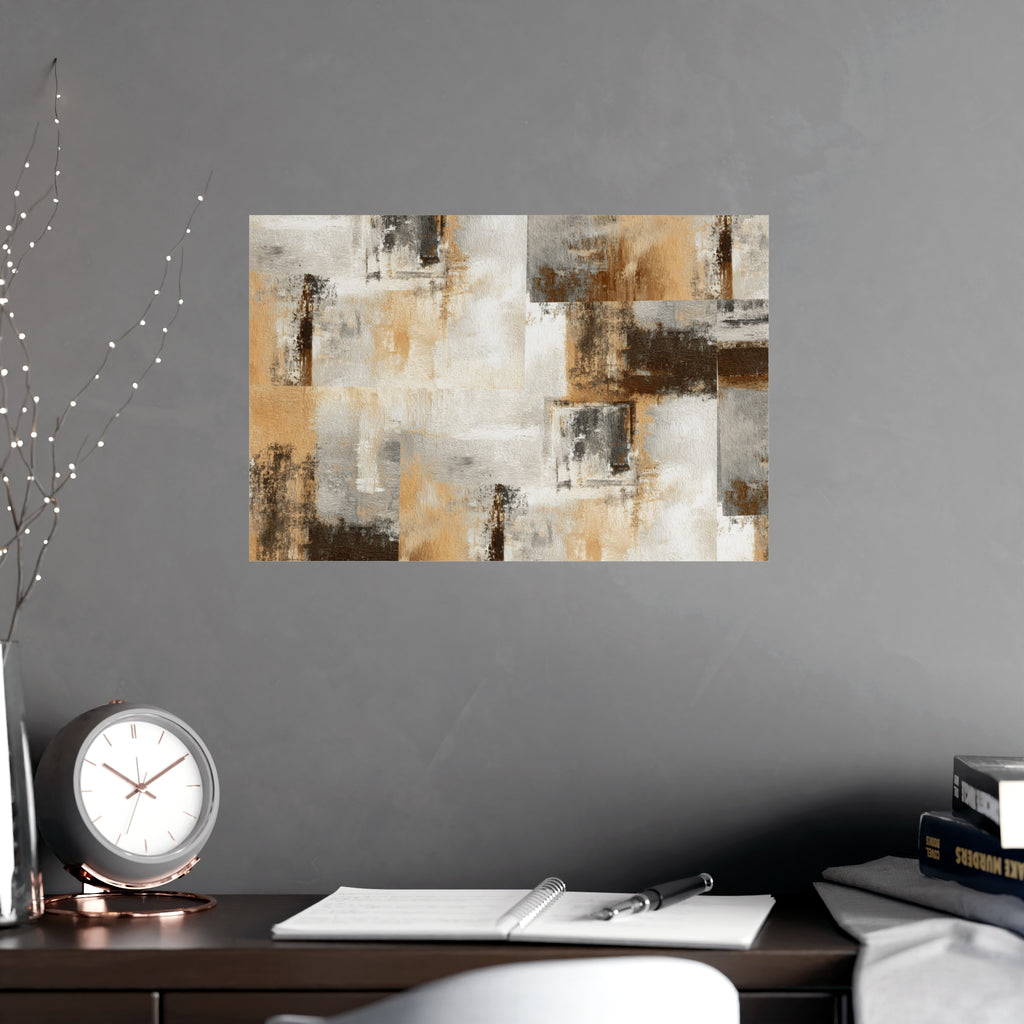 Abstract Wall Art Print Neutral Poster Pattern