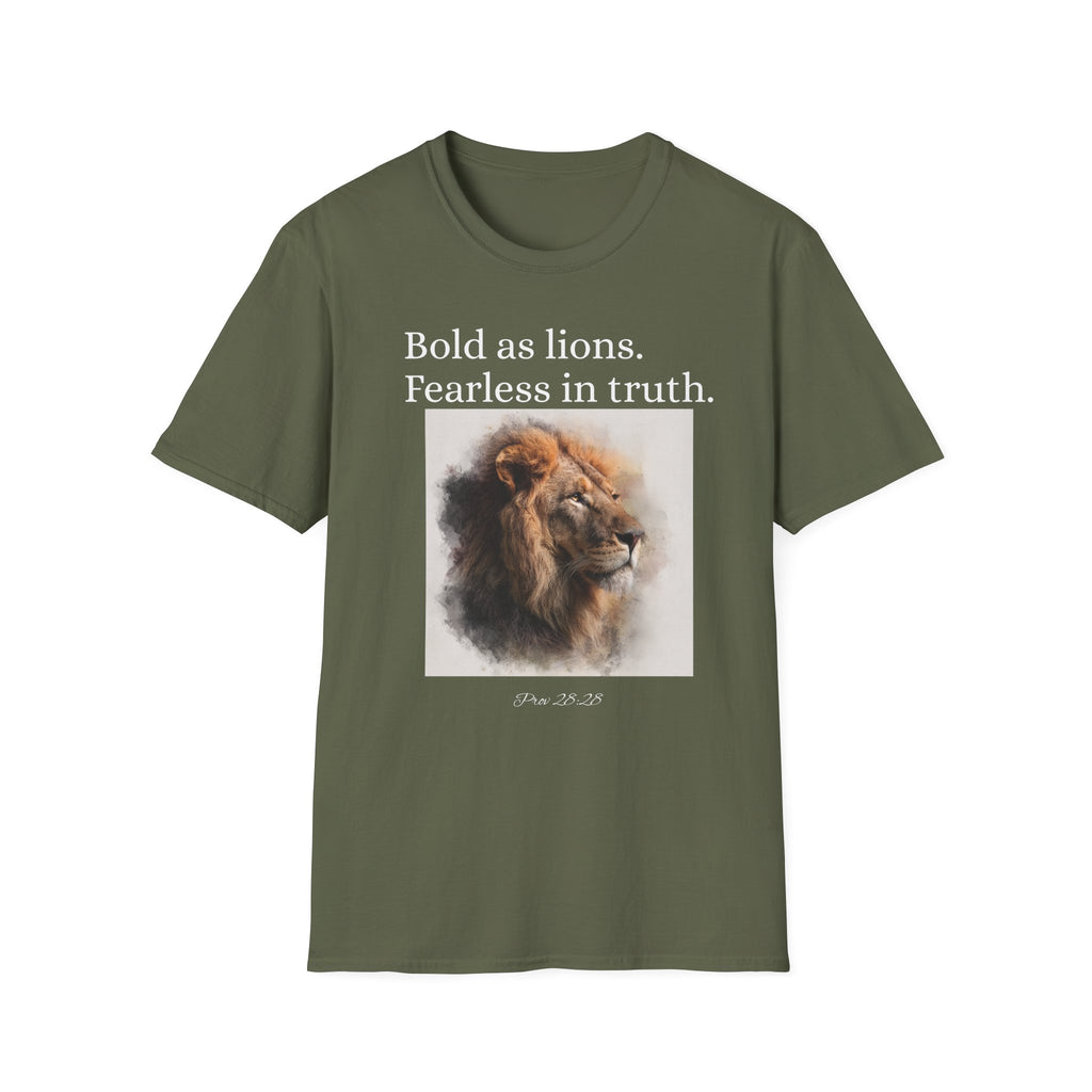 Bold as Lions Fearless in Truth Unisex T-Shirt
