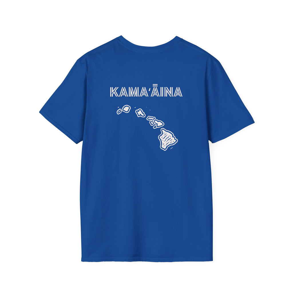 Kamaaina Hawaii Island T-Shirt Back Design by Printify