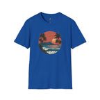 Diamond Head at Sunset T-Shirt | Hawaii Sunset Illustration by Printify