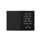 You Can Leave the Islands Quote Greeting Card | Hawaiian Map Note Card by Printify