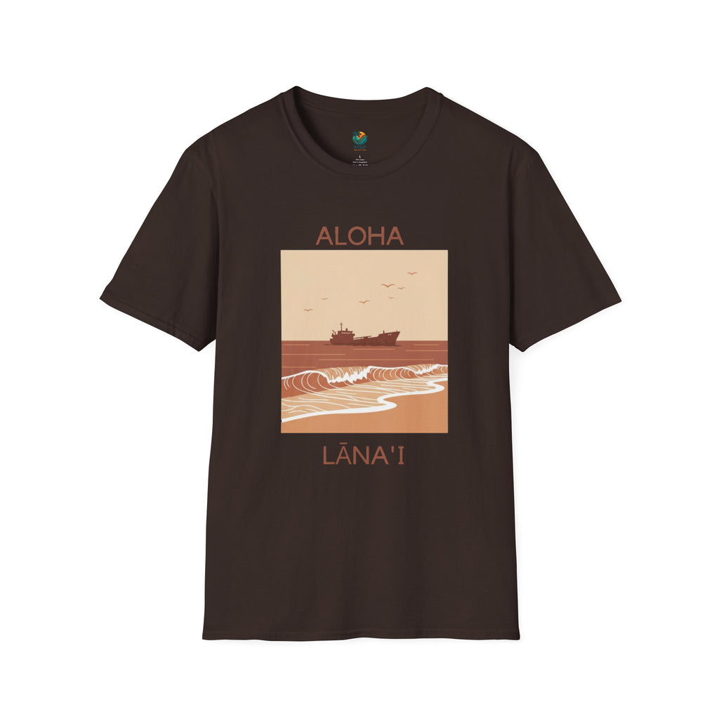 Aloha Lānaʻi Shipwreck Beach Unisex T-Shirt by Printify