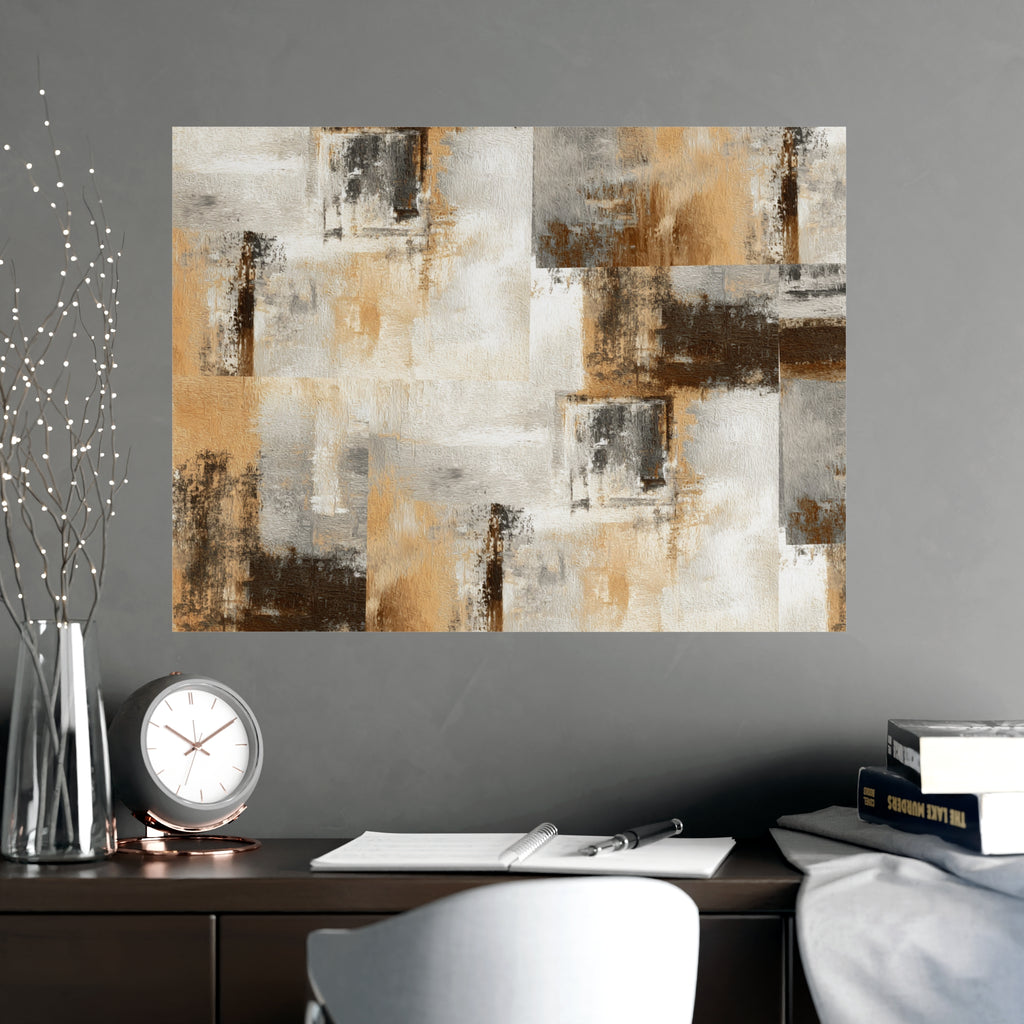 Abstract Wall Art Print Neutral Poster Pattern