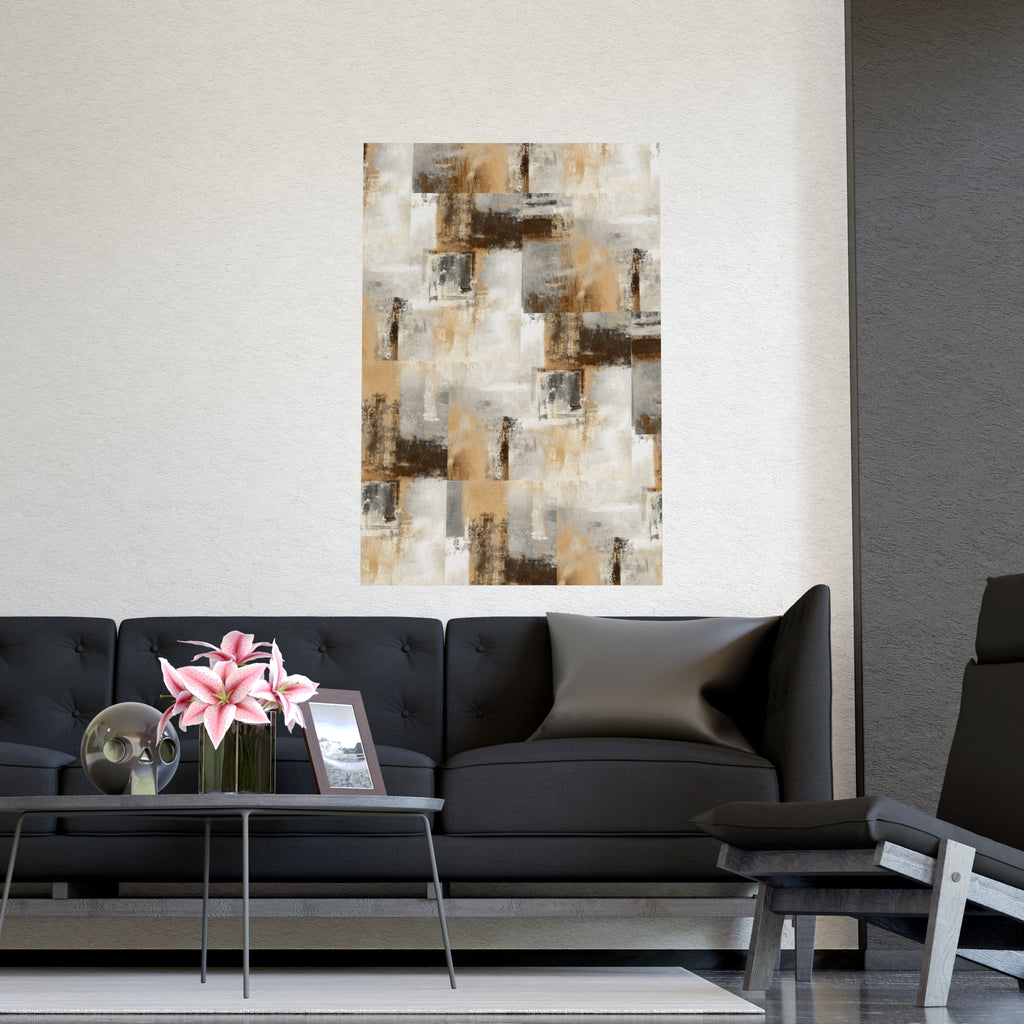 Abstract Wall Art Print Neutral Poster Pattern