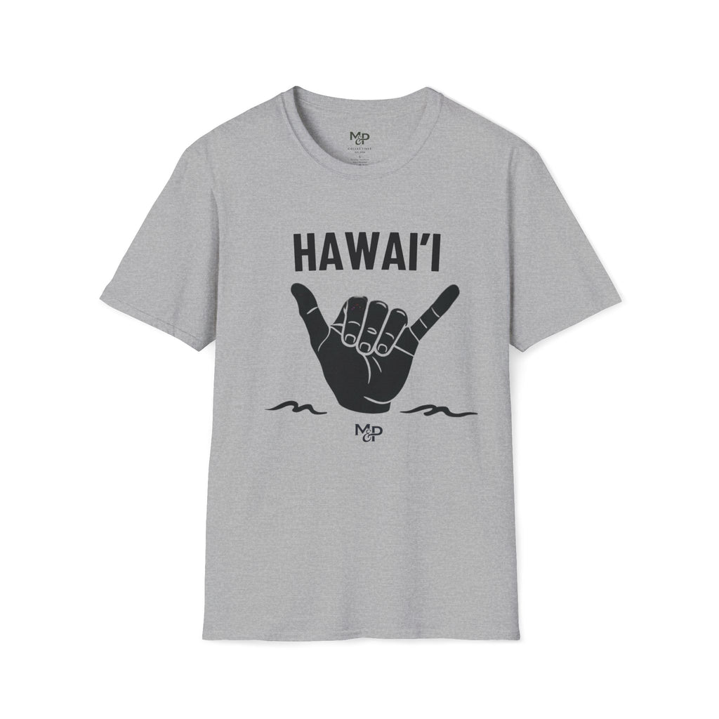 Hawaii Shaka Hand T-Shirt Island Aloha Graphic Tee by Printify